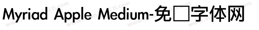 Myriad Apple Medium字体转换
